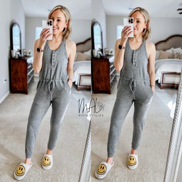 Claire Brushed Lounge Jumpsuit - Picture 2 of 8